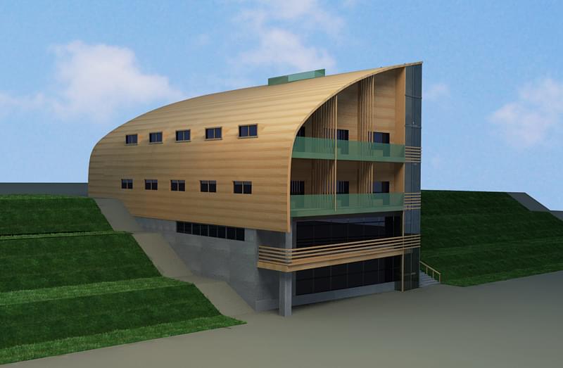 Интерьерные решения в торгово-административном здании по пр. Металлургов в г. Красноярске