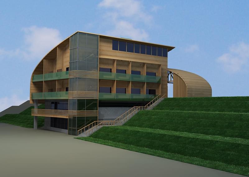 Интерьерные решения в торгово-административном здании по пр. Металлургов в г. Красноярске