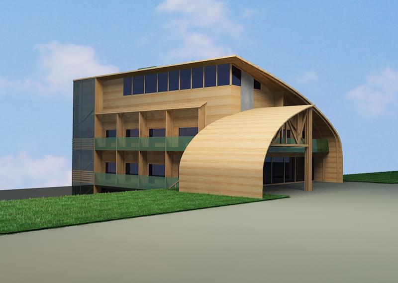 Интерьерные решения в торгово-административном здании по пр. Металлургов в г. Красноярске