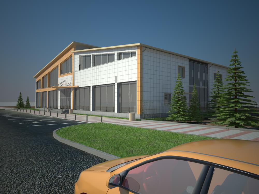 Проект строительства двухэтажного магазина промышленных товаров