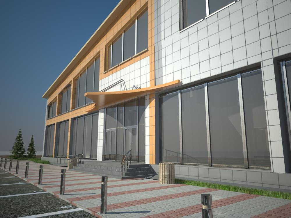 Проект строительства двухэтажного магазина промышленных товаров